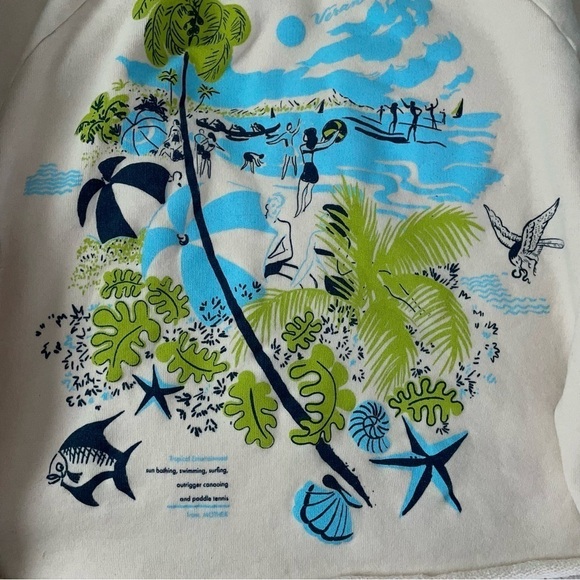 MOTHER x Free People XS The Boost Crop Cut Off Top Soft sweatshirt oversized - Picture 7 of 9